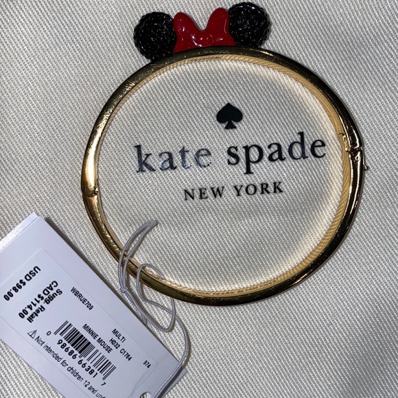 Kate Spade - Disney Jewelry - Kate Spade ♠️- Disney Minnie Mouse bangle